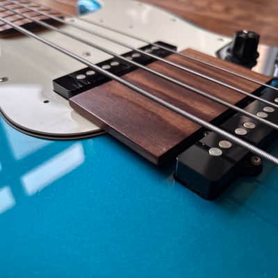 2002 Fender JB-45 Jazz Bass w/ 'Wesley' Ramp Lake Placid Blue MIJ Japan image 7