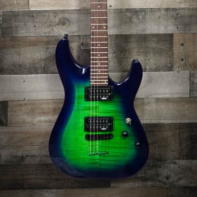 Schecter C-6 Elite Aqua Burst Electric Guitar (782) image 2