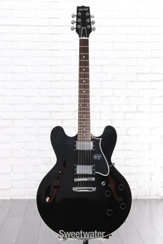 Heritage Standard II H-535 Semi-hollowbody Electric Guitar - Ebony (H535StdIIEbd1) image 1