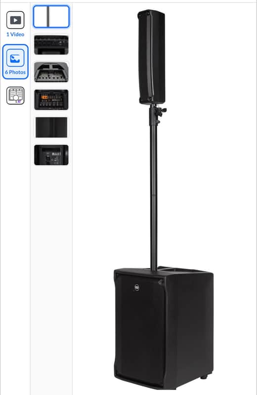 2 RCF EVOX JMIX8 Portable Active Line Array PA System 2020s - Black image 1
