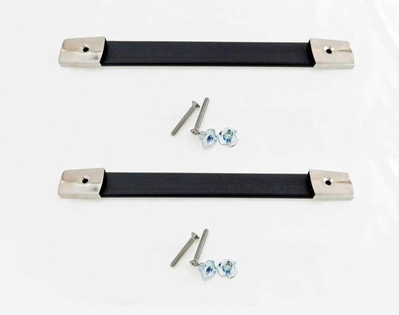 (2 PACK) RELIABLE HARDWARE RH-0585-A 8" Nickel Strap Handle Case / Amp / Speaker image 1