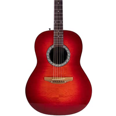 1996 Ovation 1711 Standard Balladeer Cherry Burst image 3
