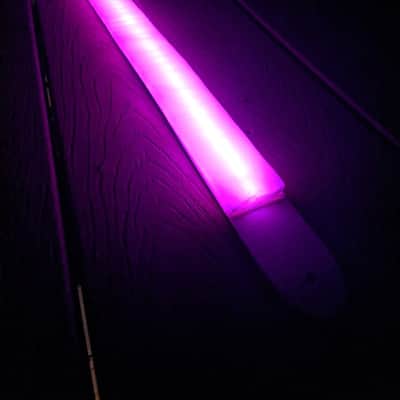 Rockit Music Gear Super Bright Rechargeable LED Guitar Strap White handmade image 1