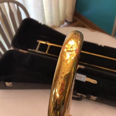 King 606 Student Model Tenor Trombone 1980's - 1990's - Clear-Lacquered Brass image 6