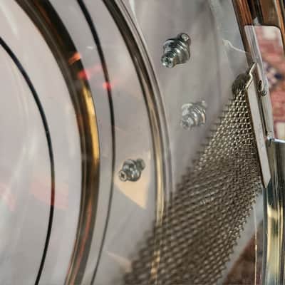 STUDIO SALE! Pearl SensiTone Mirror Chrome SS1455S/C 14x5.5" 8 Lug COS Snare 2000s Taiwan image 13