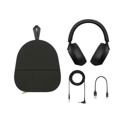 Sony WH-1000XM5 Wireless Noise Canceling Over-Ear Headphones (Black) Bundle image 15