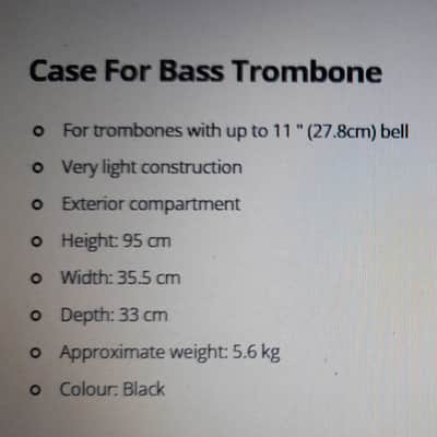 Bass trombone case Protec PB-309CT image 7