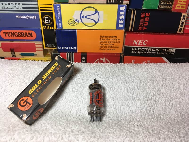 NOS Ei Yugo (Telefunken Tooling) GrooveTube 7025 12AX7WA~ GrailAudio ECC83/12AX7 ~ TallBoy LongPlate Warm Dazzling Tone Great Vocals image 1