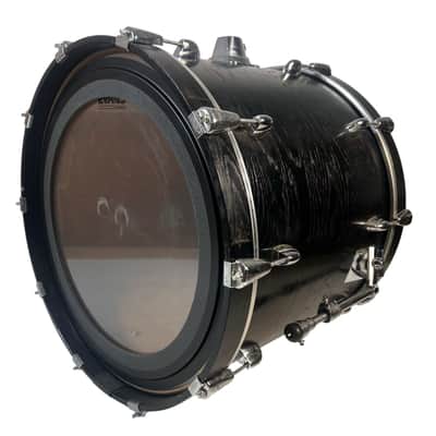 2002 Yamaha Oak Custom 22" x 18" Kick Drum NBD8220 - Black image 2