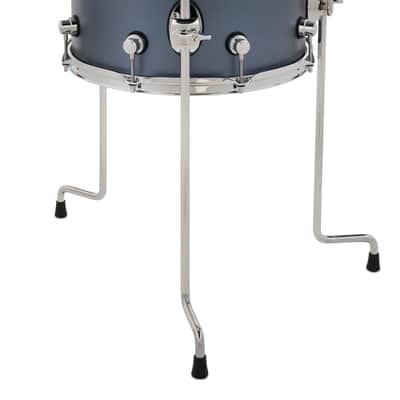 DW Design Series 14" Floor Tom , Blue Slate Satin - In Stock ! image 2