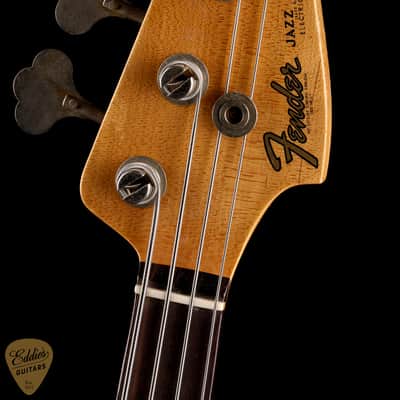 Fender Custom Shop 1962 Relic Jazz Bass - Aged Black image 7