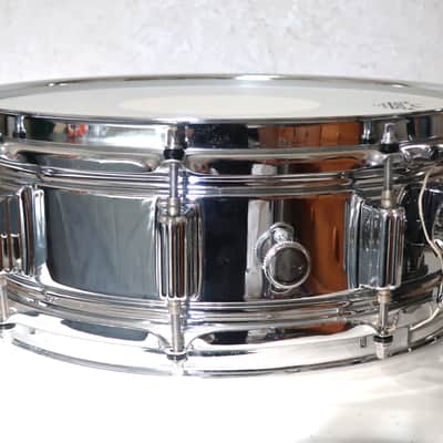Rogers "Big R" SuperTen 5x14" 10-Lug Steel Snare Drum 1975 - 1976 - Chrome image 3