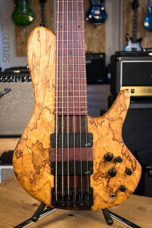 Mattisson Series IV Singlecut 6 String Bass Guitar image 1