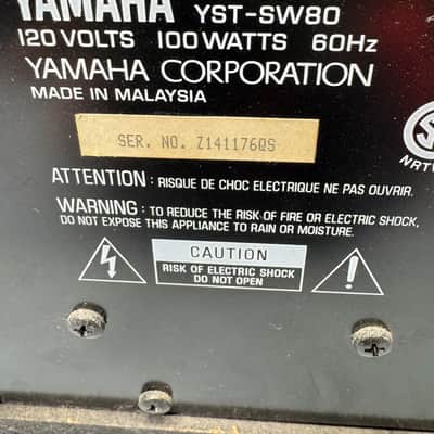 Yamaha YST-SW80 Powered Subwoofer Home Theater Sub Vintage Audio Bass image 6