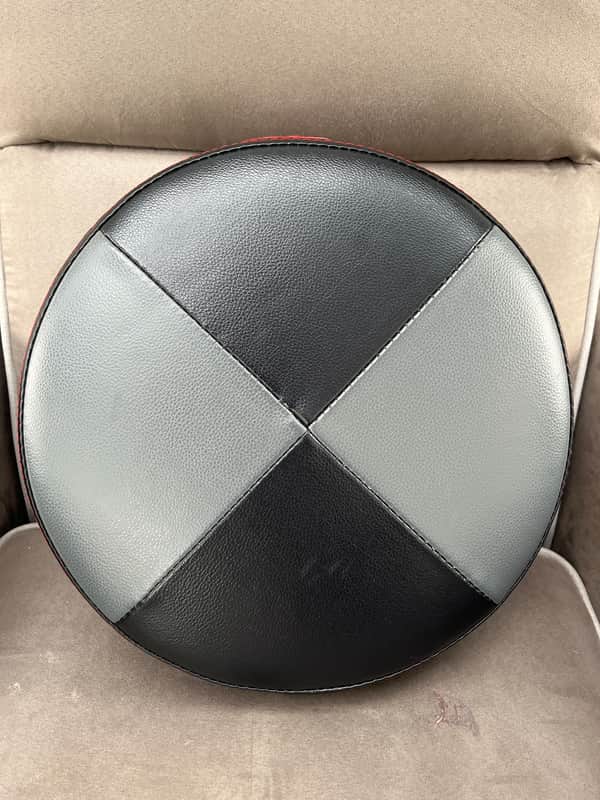 Gibraltar 9608RQPGB 9600 Series Pro Round Two-Tone Quarter Panel Drum Throne 2010s - Grey/Black image 1