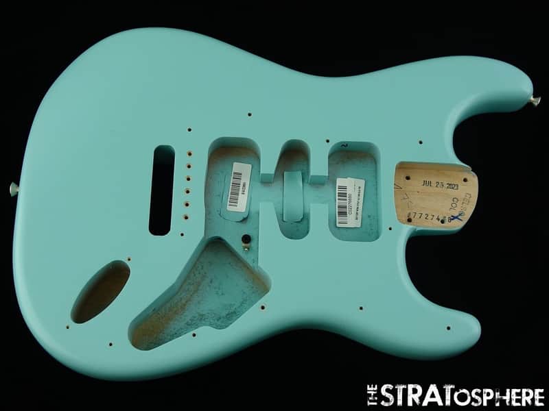 Fender American Cory Wong Stratocaster Strat BODY Ltd. Satin Daphne Blue image 1