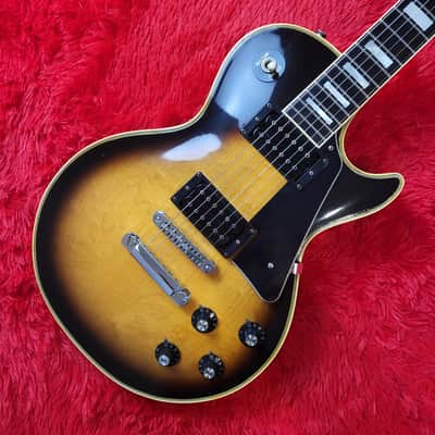Rare - Aria Pro II LC-1000 1977 - Tobacco Brown Sunburst Lacquer Finish - Les Paul Custom - Original DiMarzio Super II DP104 Humbuckers - Ebony Fretboard & Mother Of Pearl Inlays - Made In Japan - MIJ image 1