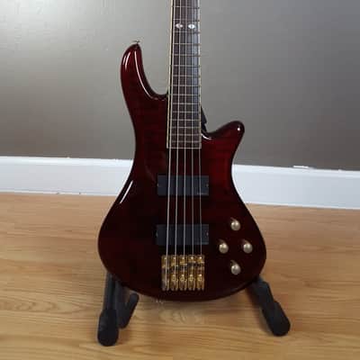 Immagine Schecter Diamond Series Elite 5 String Bass Black Cherry - 1