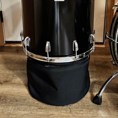 1980’s Ludwig Black Cortex Drum Set image 3