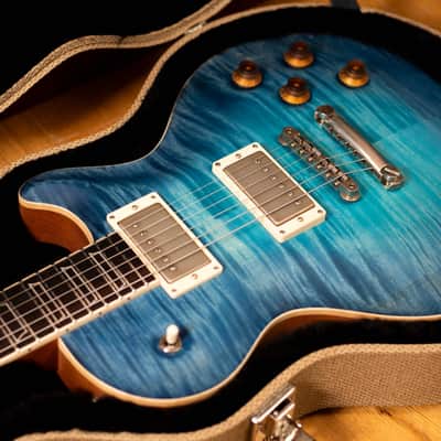 Nik Huber Orca 59 Blue Turquoise Glow Brazilian RW Fretboard image 14