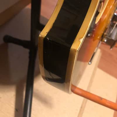 Trump Teisco violin guitar 1960s Sunburst by Tiesco image 18