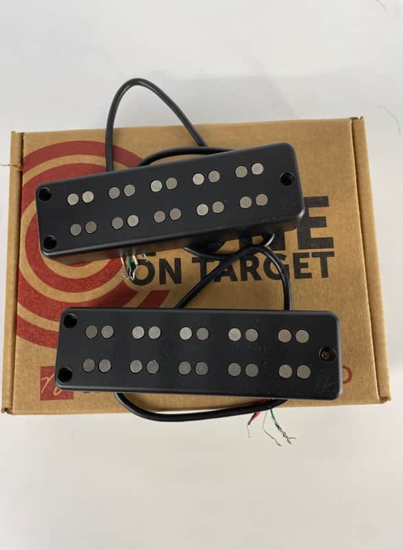 Nordstrand Dual Coil 5-String Soapbar Bass Pickup Set, Parallel Wind, Black image 1