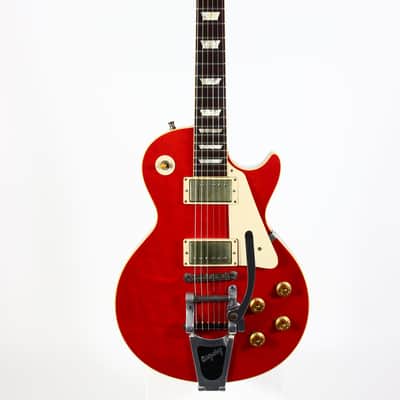 2005 Gibson Custom Shop 1957 Les Paul Standard '57 R7 Sweet Cherry Red w Factory Bigsby LUCY VIBES Eric Clapton George Harrison image 7
