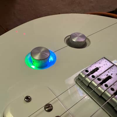 Yamaha RGXA2 2010s futuristic lightweight electric guitar - white and gray image 2