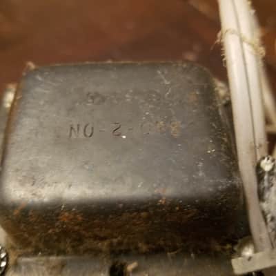 Silvertone Sears mono Tube Amplifier 6V6 project chassis Fisher AlNiCo Speaker 1959 Silver image 12