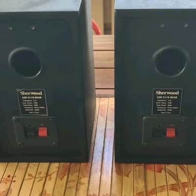 VINTAGE SHERWOOD MINI 2 WAY SPEAKERS/80 WATTS EACH/BOOKSHELF image 5