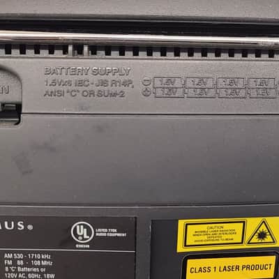 Optimus 14-516 Portable CD Player Cassette Recorder AM/FM Radio Boombox Tested image 10