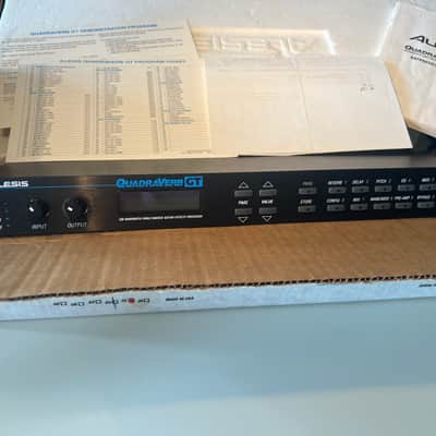 Alesis QuadraVerb GT NOS 20k Bandwidth Simultaneous Guitar Effects Processor with original box, paperwork, power supply and purchase receipt image 2