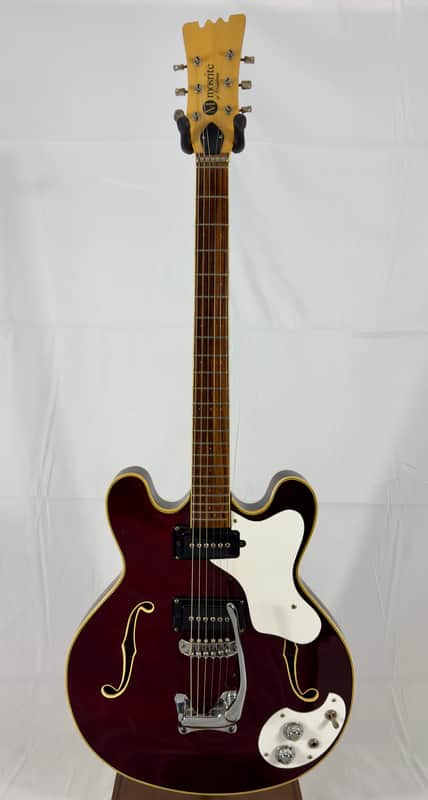 Mosrite Celebrity Hollowbody Electric Guitar W/ Case 1967 - Cherry Red image 1