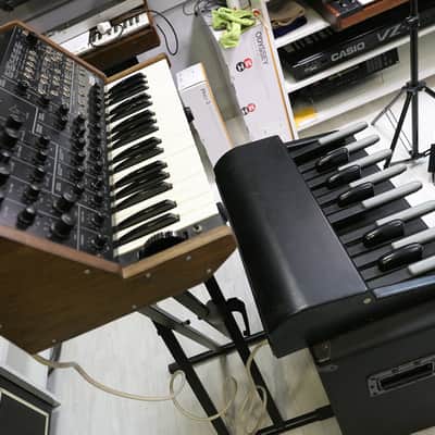 Korg MS-20 with foot controller and wood sides
