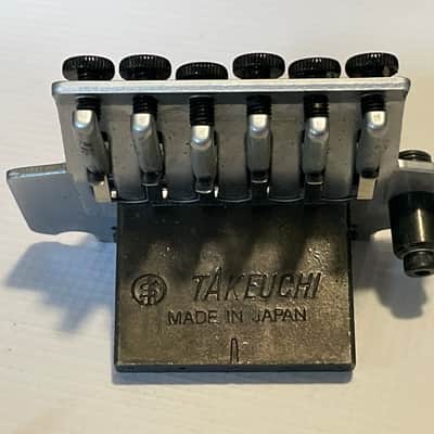 2000's Jackson Dinky Guitars JT-580LP Takeuchi Brushed Chrome Licensed Floyd Rose Tremolo Guitar Bridge image 5