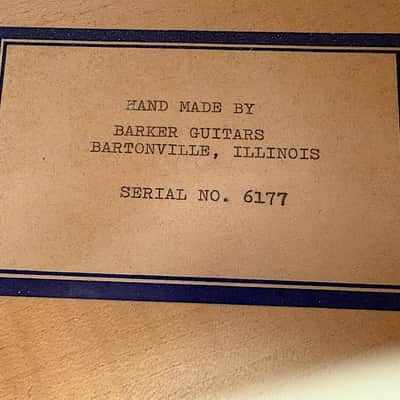 William Barker 17" Acoustic Arch Top 1977 - stunning untouched original 1 of 120 ever all w/a Factory DeArmond ! image 14