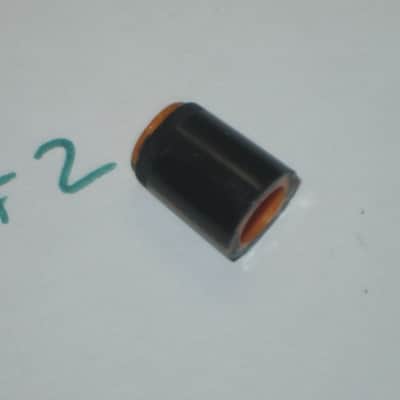 two used genuine Boss DF-2 KNOB, fits split shaft shaft (stem) mid 1980s/early 1990s - TOP: orange with black marker // SIDES: black // hard plastic (NO: pedal/other items) TOP side: some short scratches & few nicks / BLACK areas: few scratches image 19