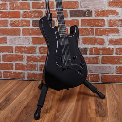 Immagine Fender Jim Root Stratocaster Flat Black 2019 w/Gigbag - 3