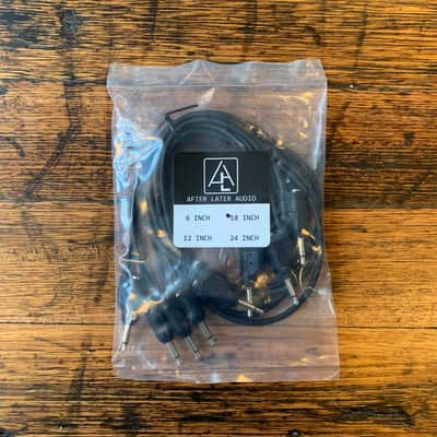 After Later Audio 45cm Double-end Stackable Patch Cable 5 Pack - Black image 3