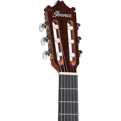 Ibanez GA5TCE3 Classical Acoustic-Electric Guitar, Amber High-Gloss image 3