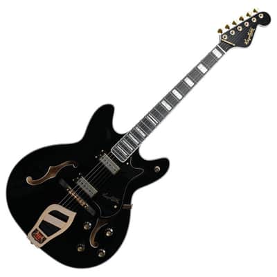 Hagstrom '67 Viking II Electric Guitar Black image 1