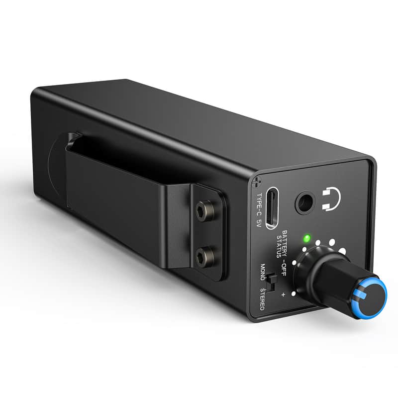 LEKATO P30 Rechargeable In-Ear Monitor Amp - XLR/TRS Combo, Mono/Stereo image 1