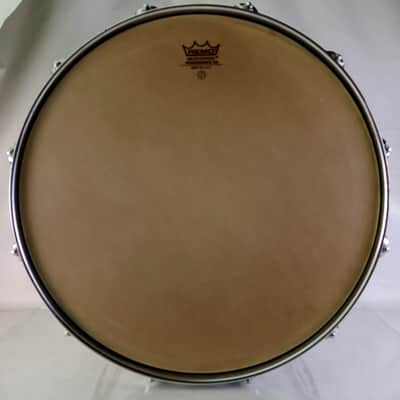 Ludwig 12x15"Marching Snare/Tom Drum White Cortex Wrap Vintage80s Blue/Olive B/O image 10