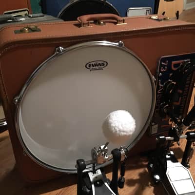 OneManBand drumco 16" fat albert suitcase drum bass drum kick drum guitar acoustic drums image 4