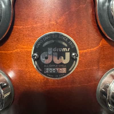 DW Collector's Series 5 Piece Drum Set in Tobacco Burst w/Cases image 3