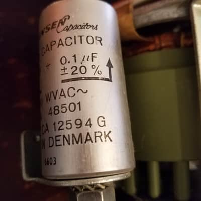 Tandberg 64X Papst Synchronous Motor and Jensen paper capacitor  HSZ 32.50-4-780De 1964-1966 - Green image 7