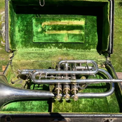 Buescher True Tone Silver Cornet — Elkhart, IN — Serial #11300 (~1908-1909) — PAT. OCT. 29, 07 — Plays Well image 2