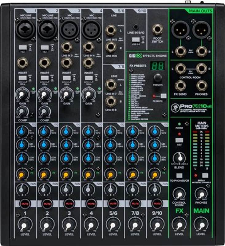 Mackie ProFX10v3 10 Channel Professional USB Mixer with Effects image 1