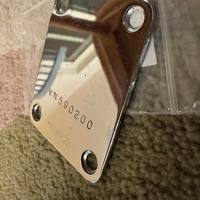 1992-1997 Squier Made in Korea VN Series Neck plate Chrome