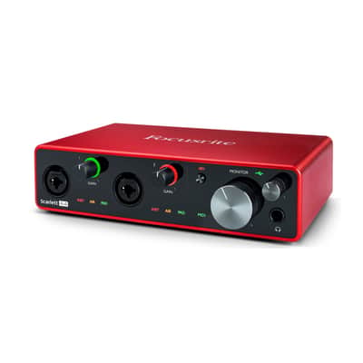 Focusrite Scarlett 4i4 3rd Gen 4x4 USB Audio Interface with Audio Technica ATH-M20x Studio Monitor Headphones Bundle (2 Items) image 6